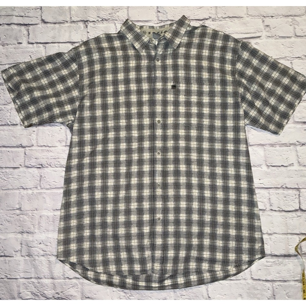 VTG 90s The North Face‎ A5 Series SS Button Up Shirt Sz XXL Plaid TNF Climbing